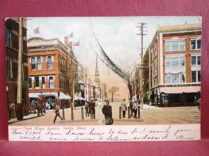 Postcard MA Salem Town House Square 1906