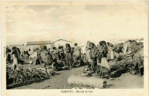 CPA AK Djibouti- Marche au bois SOMALIA (831371)