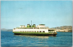 1962 Motor Vessel Evergreen State, A Washington State Ferry, Vintage Postcard