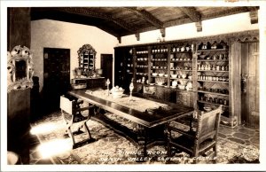 Vtg 1930s Dining Room Scottys Castle Death Valley California CA RPPC Postcard