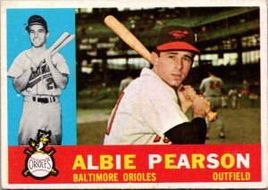 1960 Topps Baseball Card Albie Pearson Baltimore Orioles sk1823