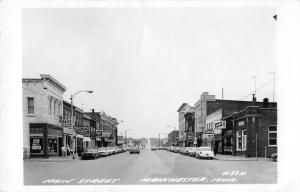 Manchester Iowa Main St Schlitz beer sign real photo pc Z12571