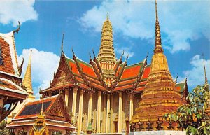 Inside the grounds of Wat Phra Keo, Emerald Buddha Temple Bangkok Thailand Un...