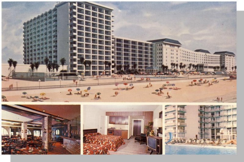 Classic Daytona, Florida/FL Postcard, The New Plaza Hotel & Resort