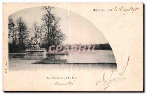 Old Postcard Rambouillet Chateau and Lake