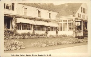 Randolph New Hampshire Ravine House Sun Parlor Shorey Real Photo Postcard