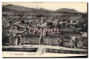 Old Postcard Grenoble General view