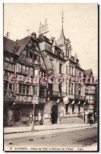 Postcard Saverne Old City Hall and Police Bureau