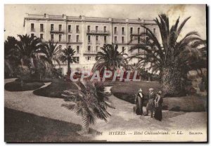 Old Postcard Hyeres Hotel Chateaubriand