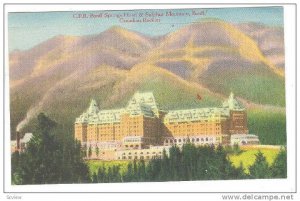 C.P.R. Banff Springs Hotel & Sulpher Mountain, Banff, Canadian Rockies, Canad...