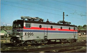 postcard train - Amtrak X995 electric locomotive in Washington DC