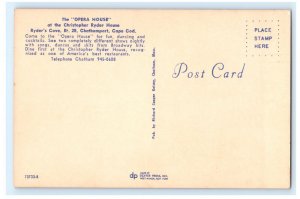 CHRISTOPHER RYDER OPERA HOUSE CHATHAM CAPE COD MASSACHUSETTS MA POSTCARD (HN2)