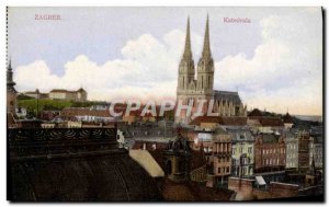 Old Postcard Zagreb Katedrala