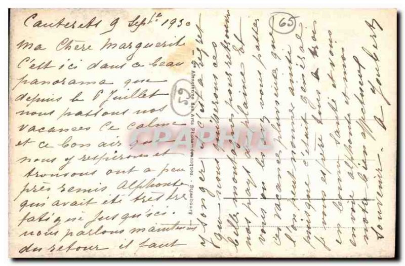 Old Postcard Cauterets Lutour of The Valley Trail Lake Estom