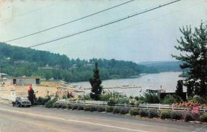 Lake Hopatcong New Jersey Shore Hills Beach Vintage Postcard (J31980)