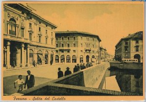 49470   CARTOLINA d'Epoca -  FERRARA citta' - Salita del castello