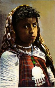 PC CPA MOROCCO, JEUNE FILLE ARABE, VINTAGE POSTCARD (b15370)