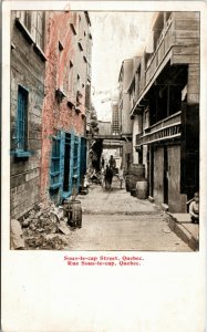 Postcard QC Quebec City Rue Sous le Cap / Sous le Cap Street ~1905 J10