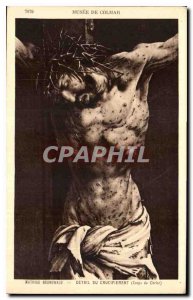 Postcard Old Mathias Grunewald's Crucifixion Detail Body of Christ