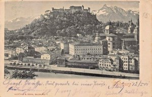 SALZBURG AUSTRIA~PANORAMA-GESAMTANSICHT~1902 PHOTO POSTCARD