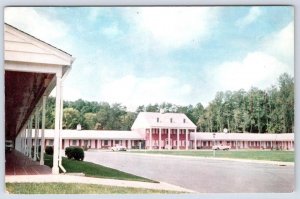 1950's ROCKVILLE BETHESDA MARYLAND MD COLONIAL MANOR MOTEL VINTAGE POSTCARD