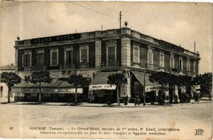 CPA AK TUNISIE SOUSSE-Tunisie-Le Grand Hotel, maison de 1er ordre (268778)