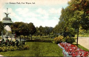 Indian Fort Wayne Scene In Swinney Park 1908