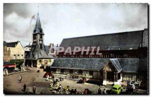 Postcard Honfleur Old Church and Steeple St. Catherine