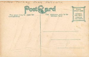 c1910 Turkey flag patriotic artist impression Postcard 25-11780