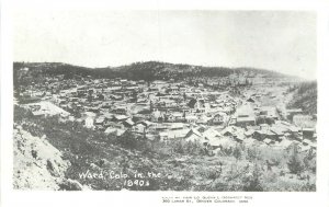 RPPC Postcard c1950 Reprint View of Ward CO in the 1890s, Boulder County