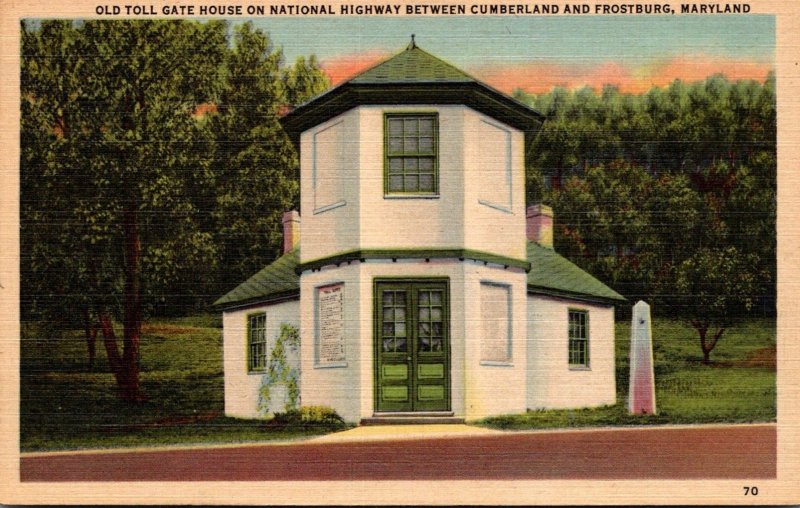 Maryland Cumberland/Frostburg Old Toll Gate House On National Highway