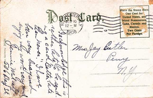 Jones Park View - Rochester, New York - pm 1908 - DB