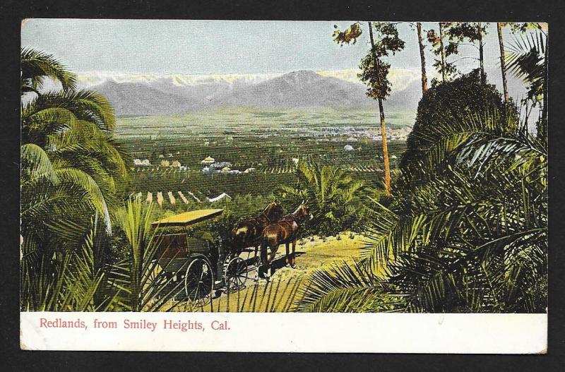 Redlands High View From Smiley Heights CA Unused c1910s