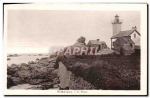 Old Postcard Lighthouse Brignogan