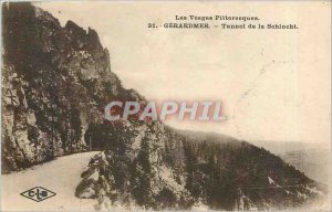 Old Postcard Gerardmer Vosges Picturesque Tunnel Schlucht