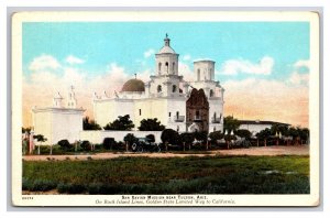 Mission San Xavier Tucson Arizona AZ UNP WB Postcard Z10