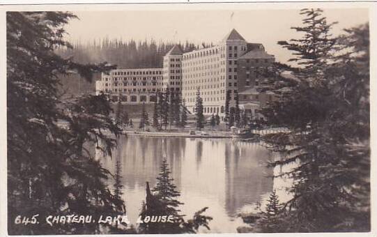 Canada British Columbia Chateau Lake Louise Real Photo