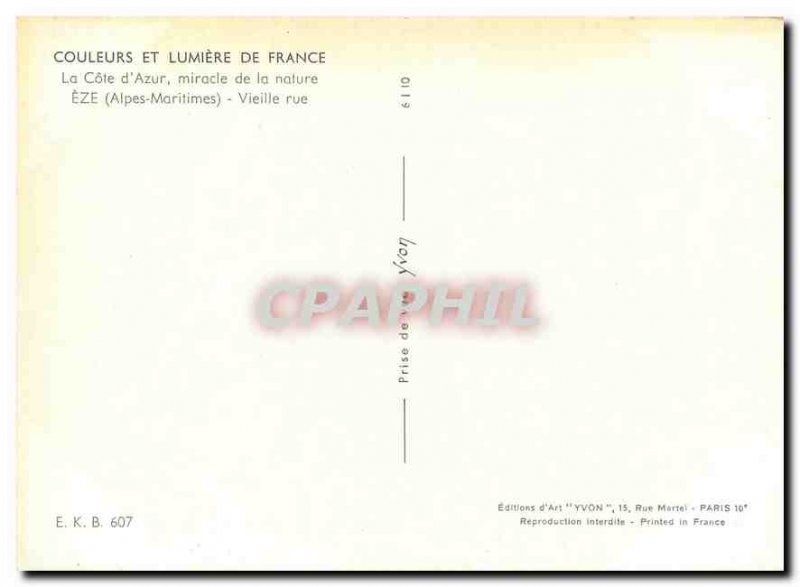 Postcard Modern Colors and Lumliere of France The French Riviera Miracle of N...