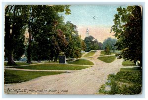 c1910s Monument Ave. Looking South Bennington Vermont VT Postcard