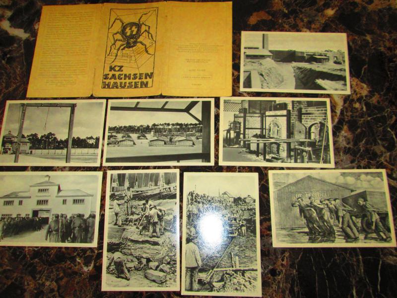 8 Mint East Germany DDR Sachsenhausen Concentration Camp Museum Postcard Set KZ 