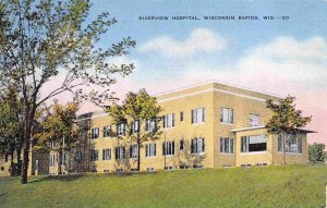Riverview Hospital Wisconsin Rapids Wisconsin linen postcard