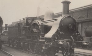 LNWR Cornwall 173 Train Class 2-2-2 At Crewe Works in 1947 Old Railway RPC Po...