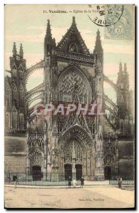 Old Postcard Vendome Church of La Trinite