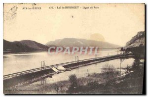 Old Postcard Aix les Bains Lake Bourget Paris line