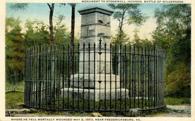 VA - Fredericksburg. Stonewall Jackson Monument (Virginia)