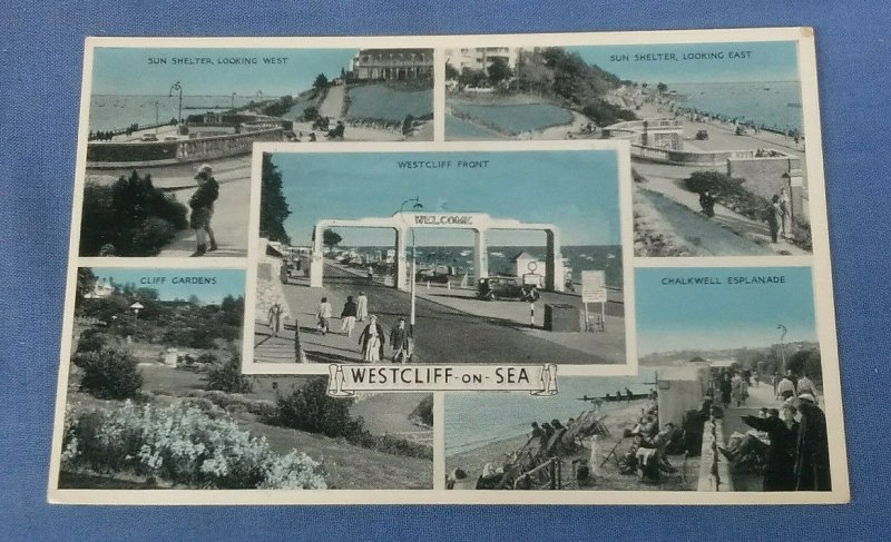 Vintage Multiview Postcard Westcliffe-On-Sea Essex G1F