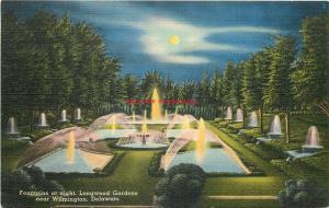 DE, Wilmington, Delaware, Longwood Gardens, Fountains at Night, Del Mar News