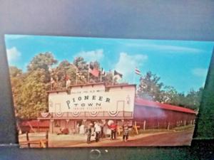 Postcard  Pioneer Town at Buck Lake Ranch in Angola, IN