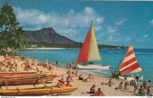 Waikiki Beach , Hawaii , 1950-60s