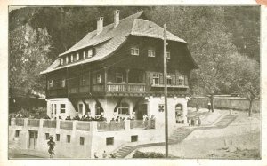 Vintage Postcard Waldeck Oberndorf Building Stairway Historic Landmark